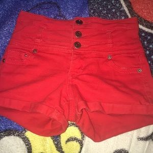 High waisted shorts